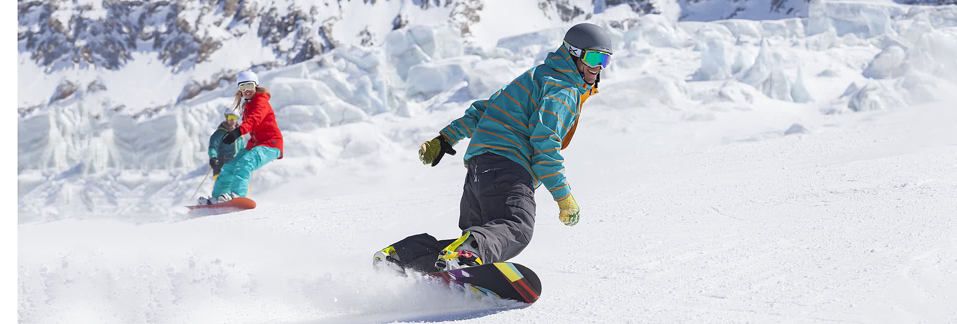 snowboarding saas fee
